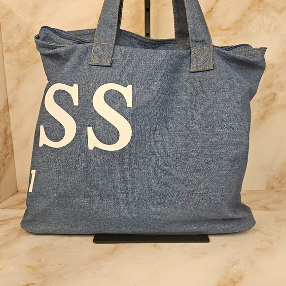 Guess Denim Tote Bag - Picture 2 of 6